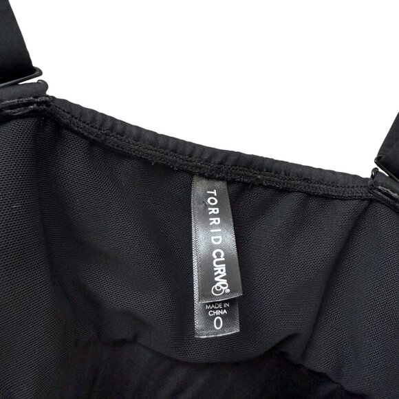 Torrid Sports Bra Top Large (0 Torrid) Black Swim Workout Padded - Picture 3 of 7